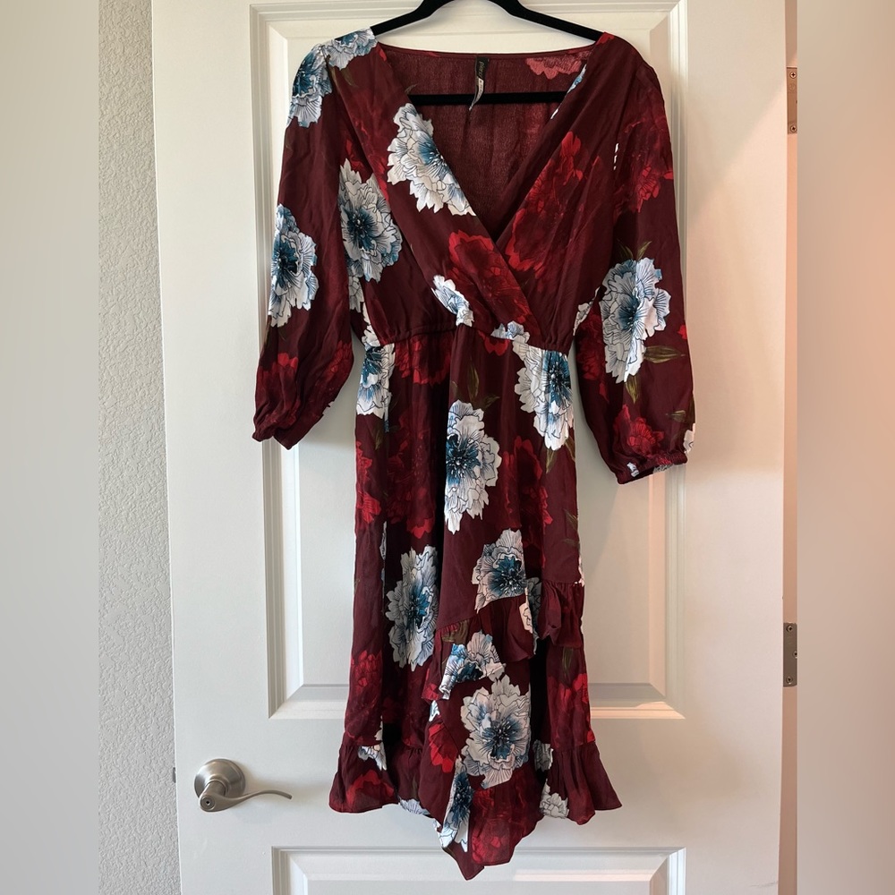 Plenty by Tracy Reese floral faux wrap dress from Anthropologie